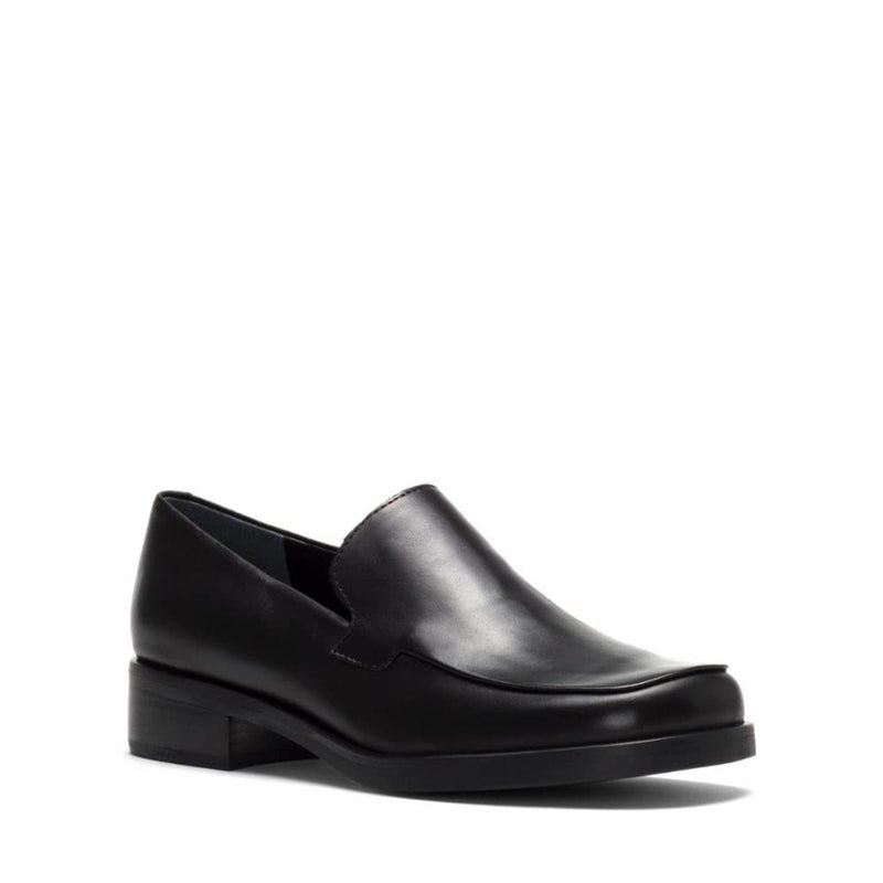 Franco Sarto Women's Bocca Slip-On Loafer, Black Leather, 8 W - Image 2